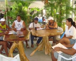 Capacitación en gestion ambiental, proyecto Fortalecimiento de Pymes Turísticas, Cuajiniquil, La Cruz Guanacaste