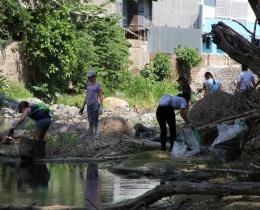 Limpieza Río Abangares, proyecto Residuos Sólidos, Abangares, Guanacaste
