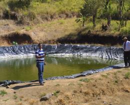 Reservorio de Reinier Barrantes, proyecto Reservorios de Agua