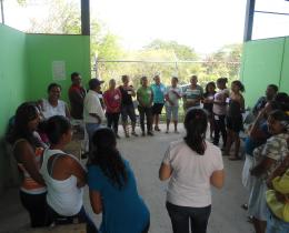 Talleres comunidad de Las Brisas, La Cruz, Guanacaste, proyecto Implementación del Enfoque de Mejoramiento