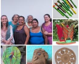 Grupo de personas artesanas comunidad de Sarapiquí proyecto Fortalecimiento Gestión Turística