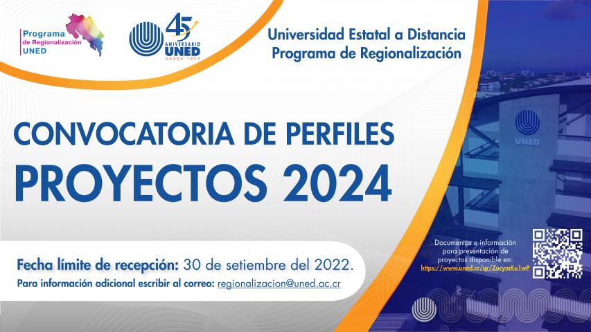 Convocatoria de proyectos 2024, Programa de Regionalización.