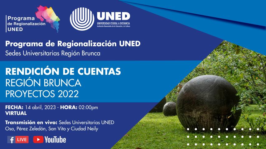 Rendición de cuentas Región Brunca, Programa de Regionalización de la UNED